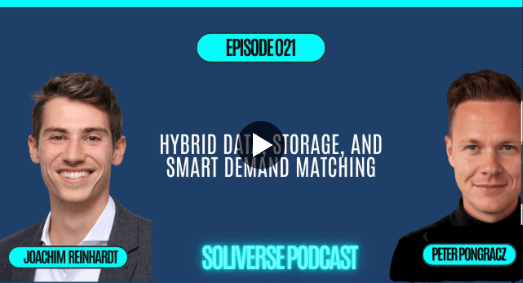 Promotional image for the Soliverse podcast featuring co-founder Joachim Reinhardt discussing innovative approaches to solar energy.